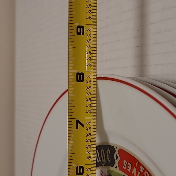 Set of 4 Vintage Cheeses of Frances Advertising Graphics Plates - Picture 16 of 17